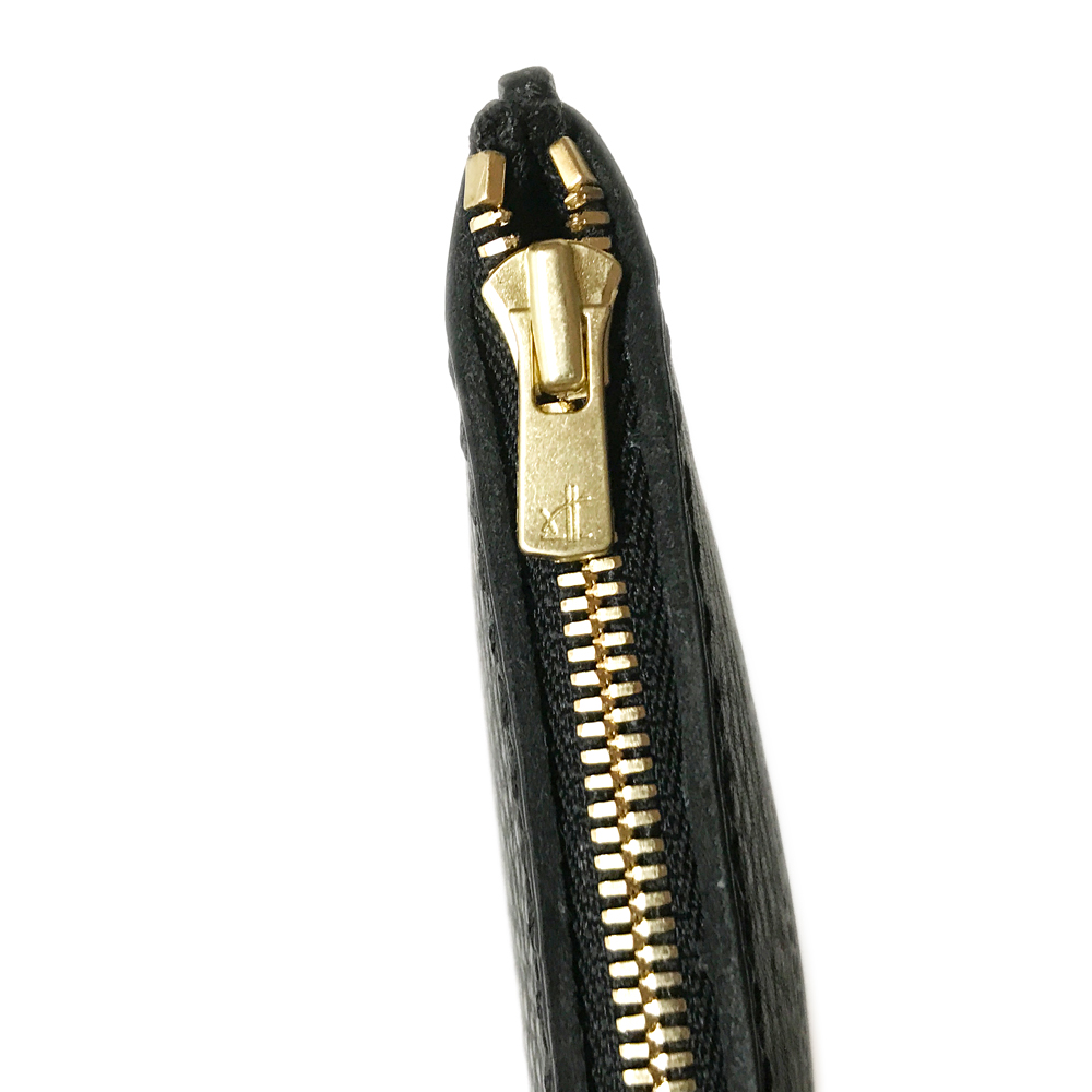 Grain leather L Zip Wallet