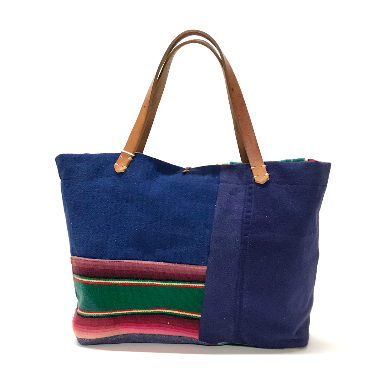 Patchwork Vintage Fabric Mexican Rag Mini Tote Bag