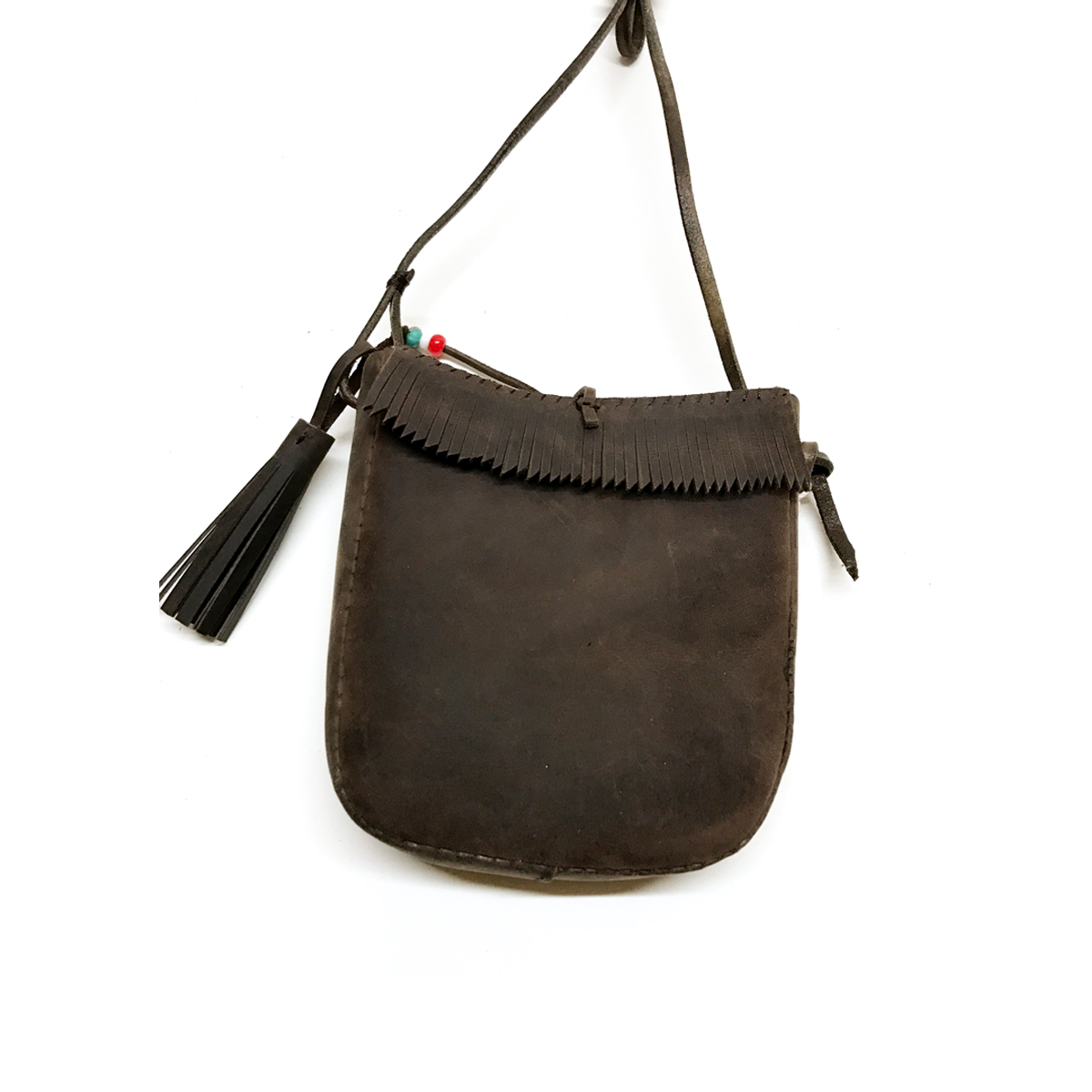 Cow leather Shell Concho Mini Shoulder Pouch