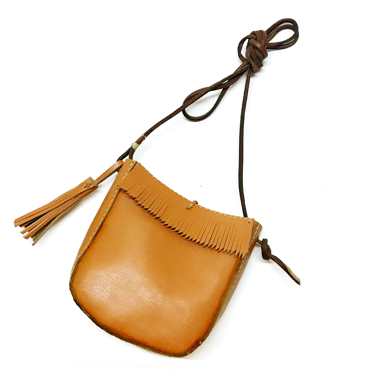 Cow leather Shell Concho Mini Shoulder Pouch