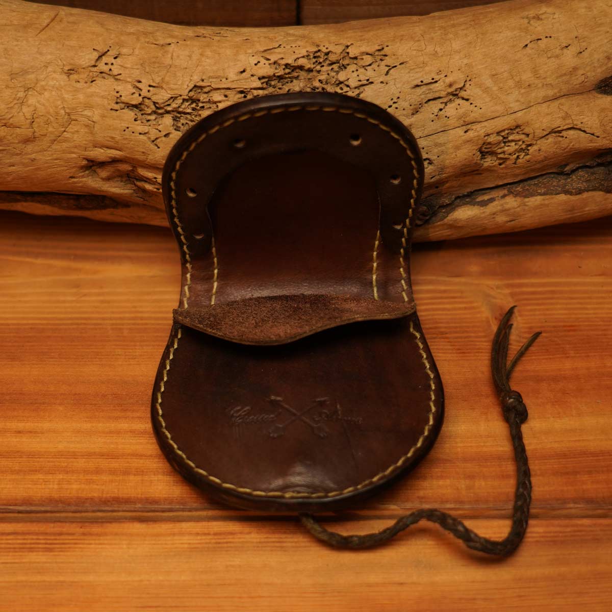 vintage mexicanrag&leather horseshoe coin purse