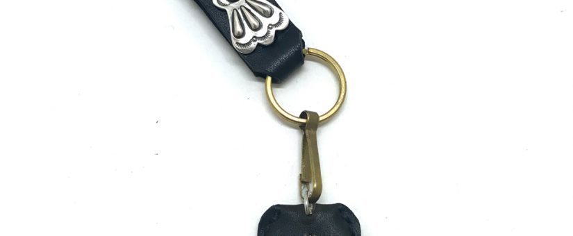 LEATHER&BRASS butterfly CONCHO ROOP KEY HOLDER