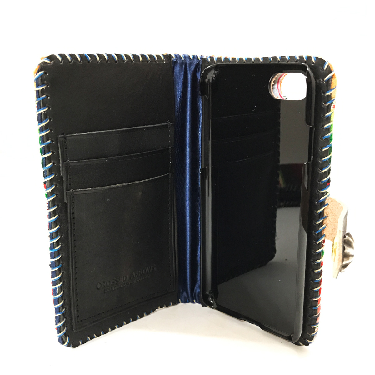 

Vintage Mexican Rag iPhone 7 case Book Flip Card Holder Case Snap